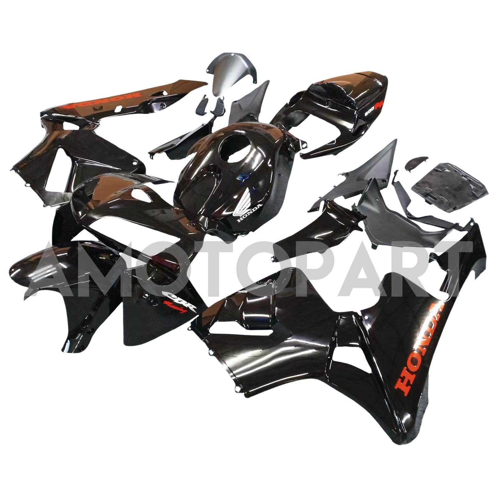 Amotopart 2005 2006 Honda CBR600RR Schwarz mit rotem Logoverkaufskit