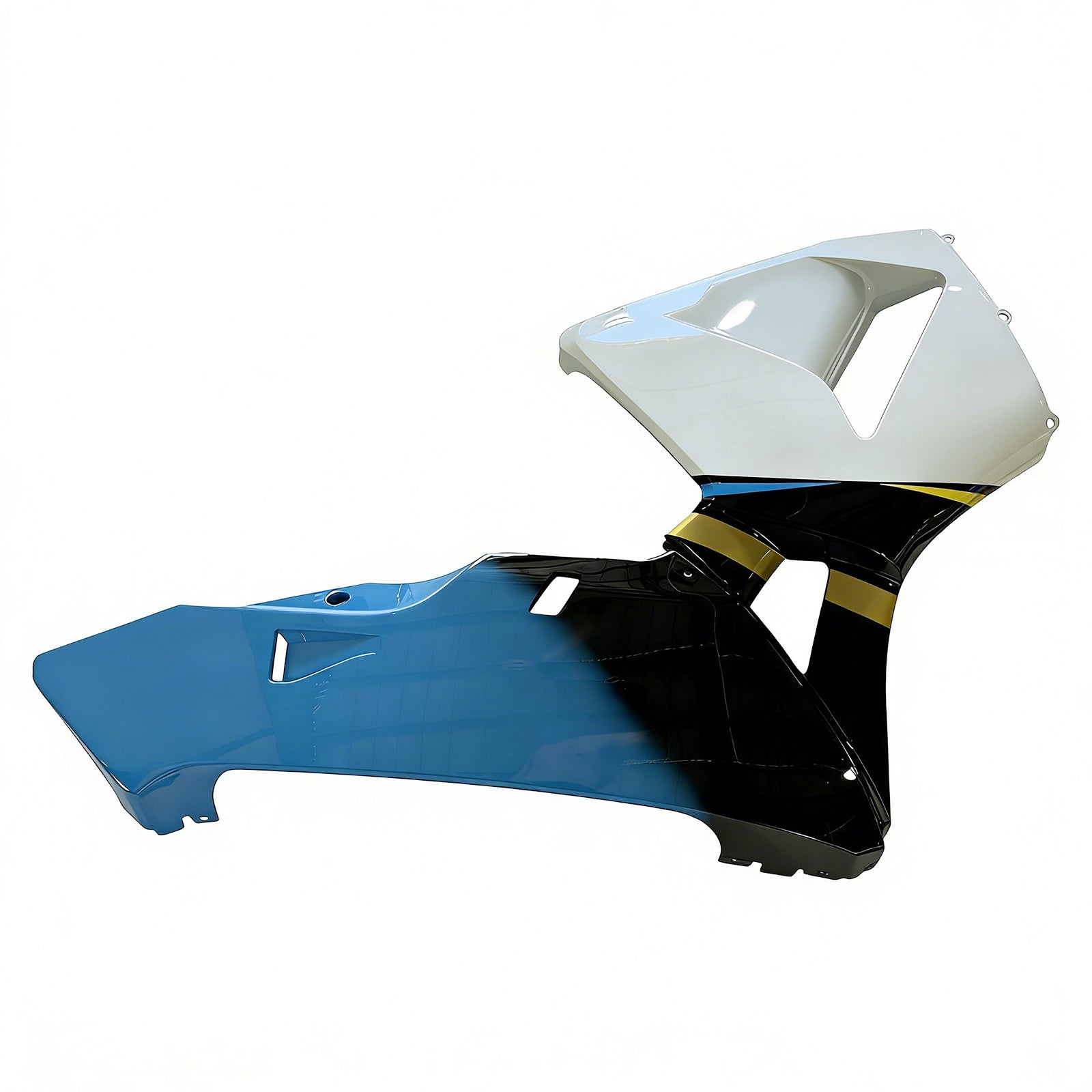 Amotopart 2005-2006 Honda CBR600RR White&Blue Fairing Kit