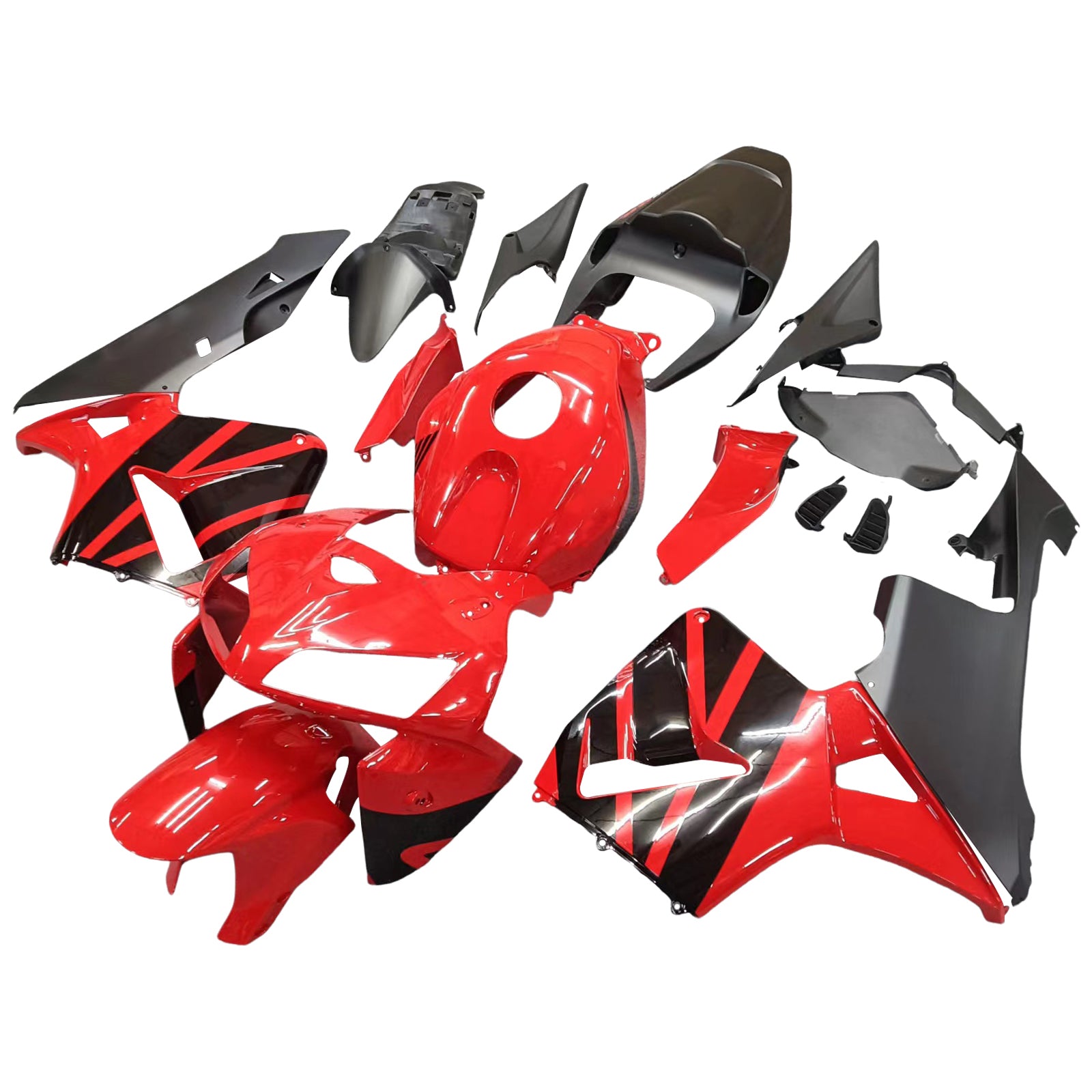 Amotopart 2005-2006 Honda CBR600RR FARION BLACK & RED KIT