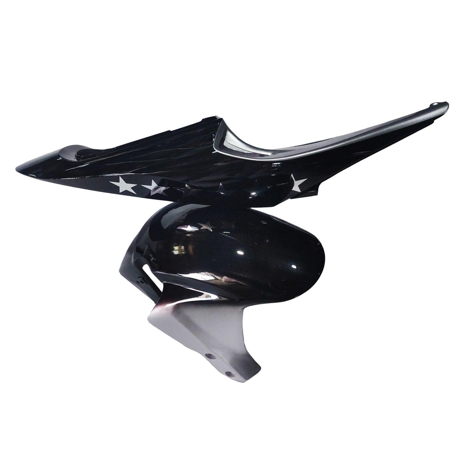 Amotopart 2005-2006 Kit carena Honda CBR600RR nero e argento