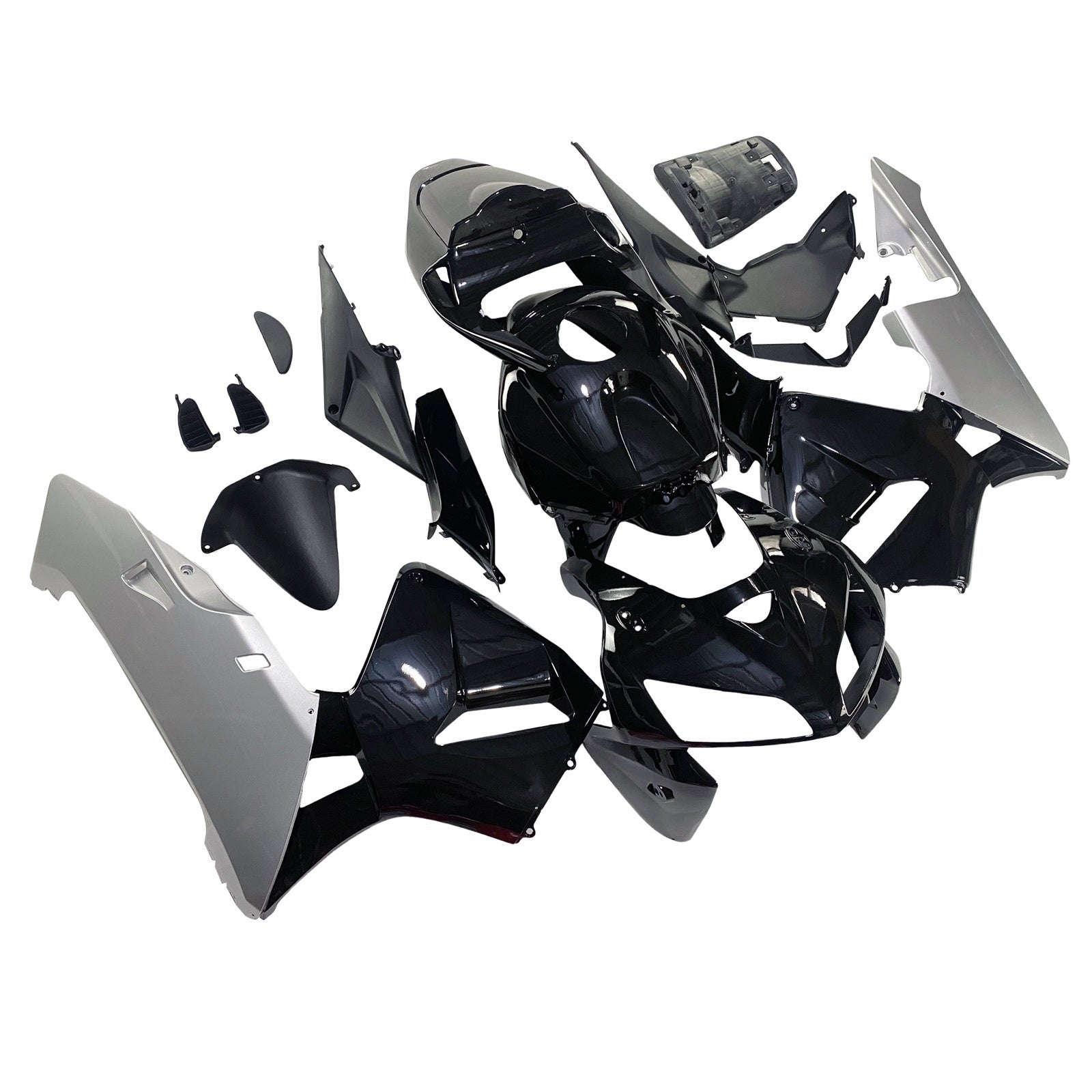 Amotopart 2005-2006 Honda CBR600RR Fairing Black&Sliver Kit