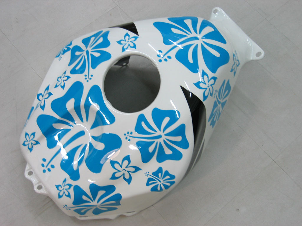 Amotopart 2005-2006 Honda CBR600RR White&Blue Accent Fairing Kit