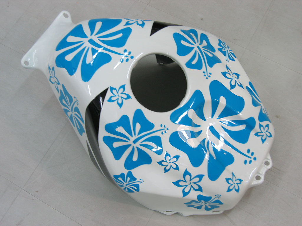 Amotopart 2005-2006 Honda CBR600RR White&Blue Accent Fairing Kit