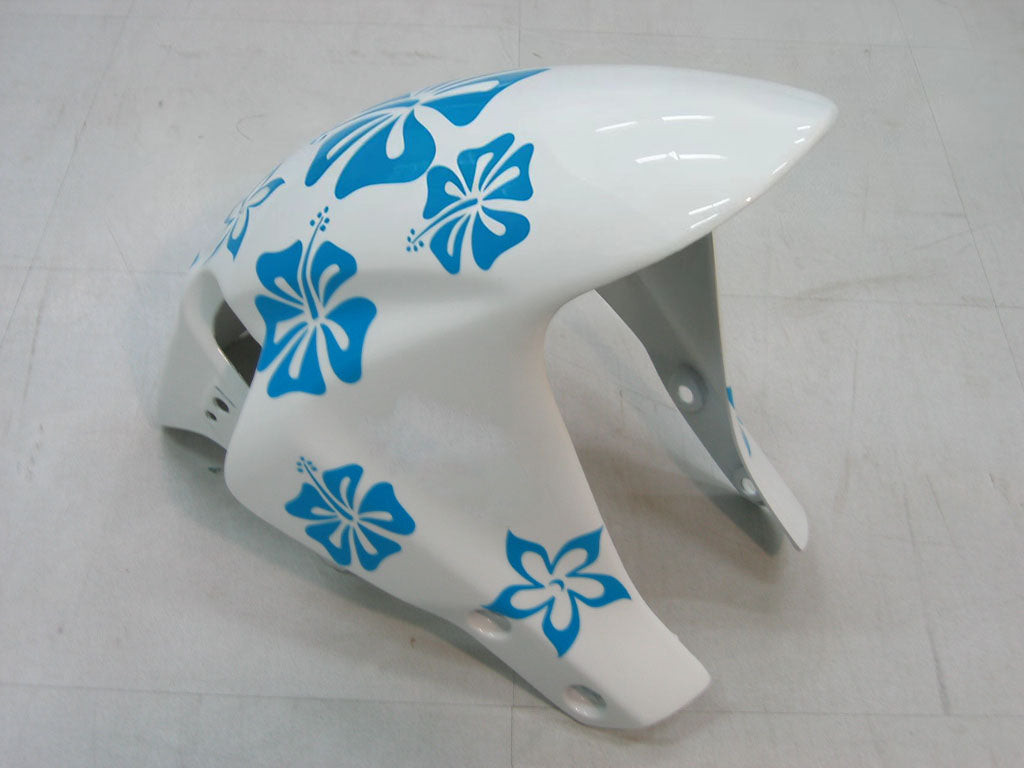 Amotopart 2005-2006 Honda CBR600RR White&Blue Accent Fairing Kit