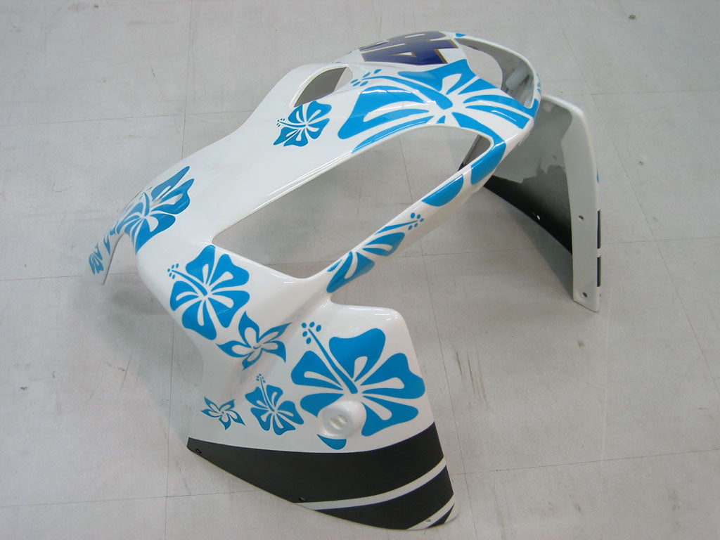 Amotopart 2005-2006 Honda CBR600RR White&Blue Accent Fairing Kit