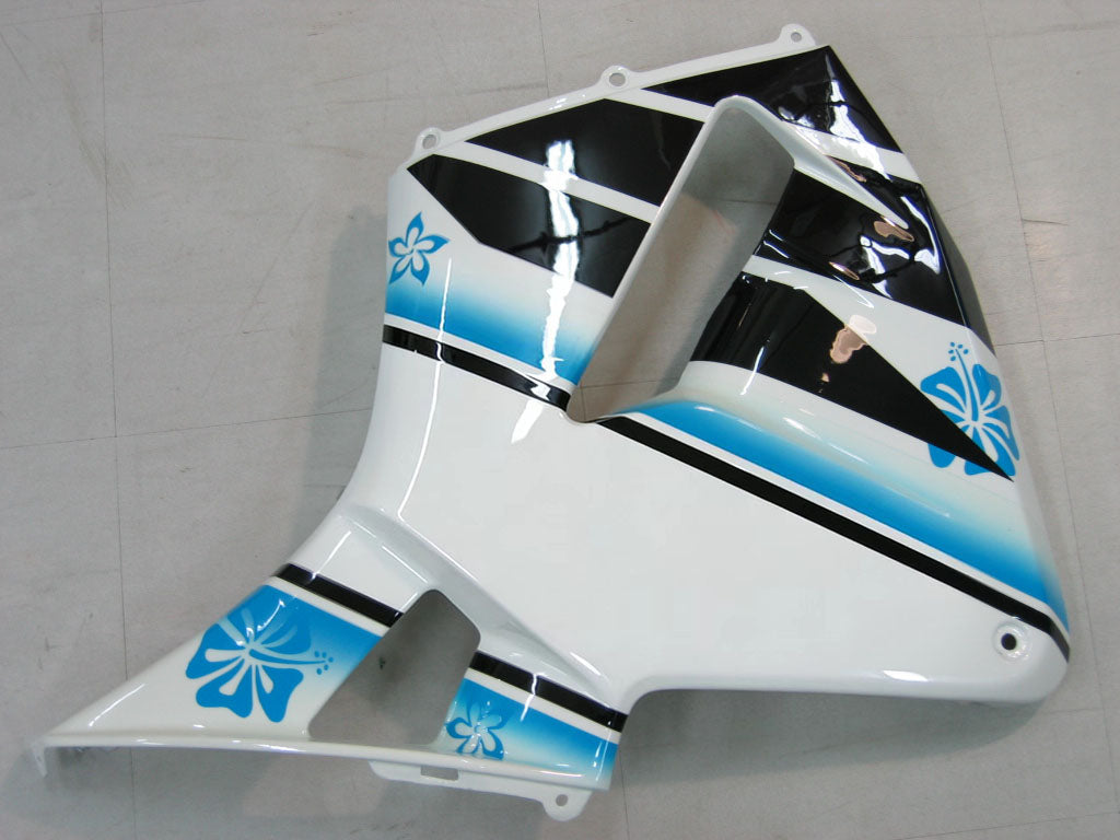 Amotopart 2005-2006 Honda CBR600RR White&Blue Accent Fairing Kit