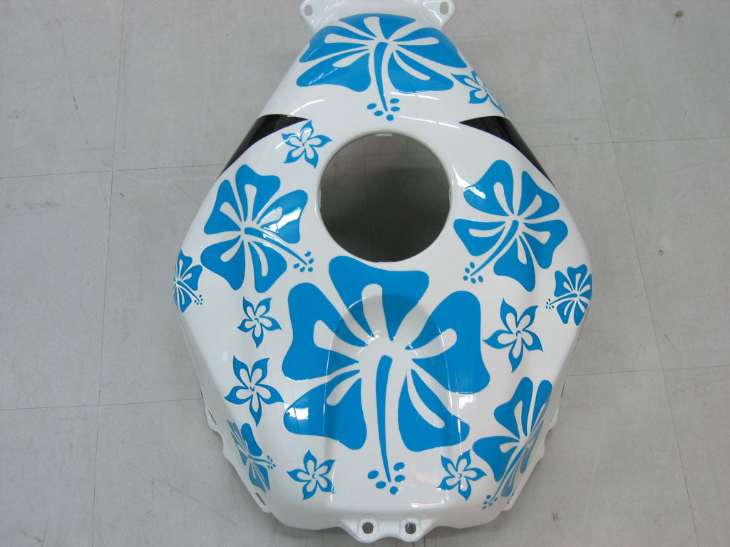 Amotopart 2005-2006 Honda CBR600RR White&Blue Accent Fairing Kit