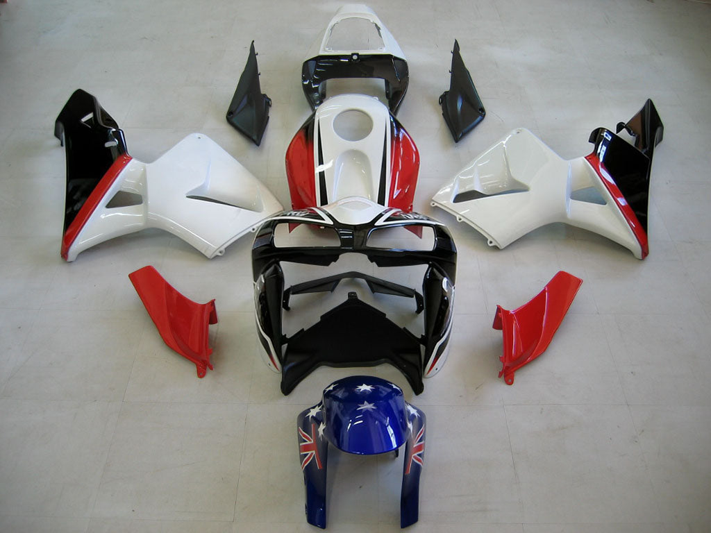 Amotopart 2005-2006 Honda CBR600RR Red&White Style2 Fairing Kit