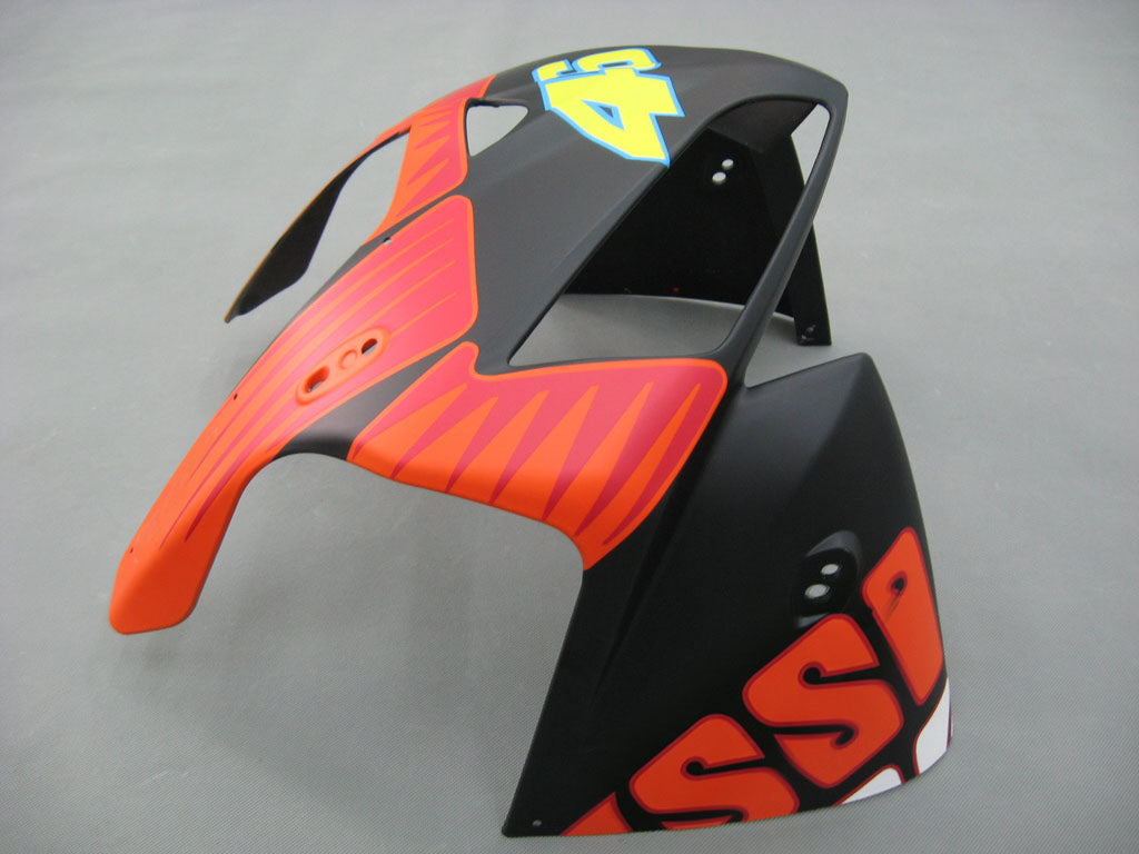 Amotopart 2005-2006 Honda CBR600RR Matte Black with Red Logos Fairing Kit