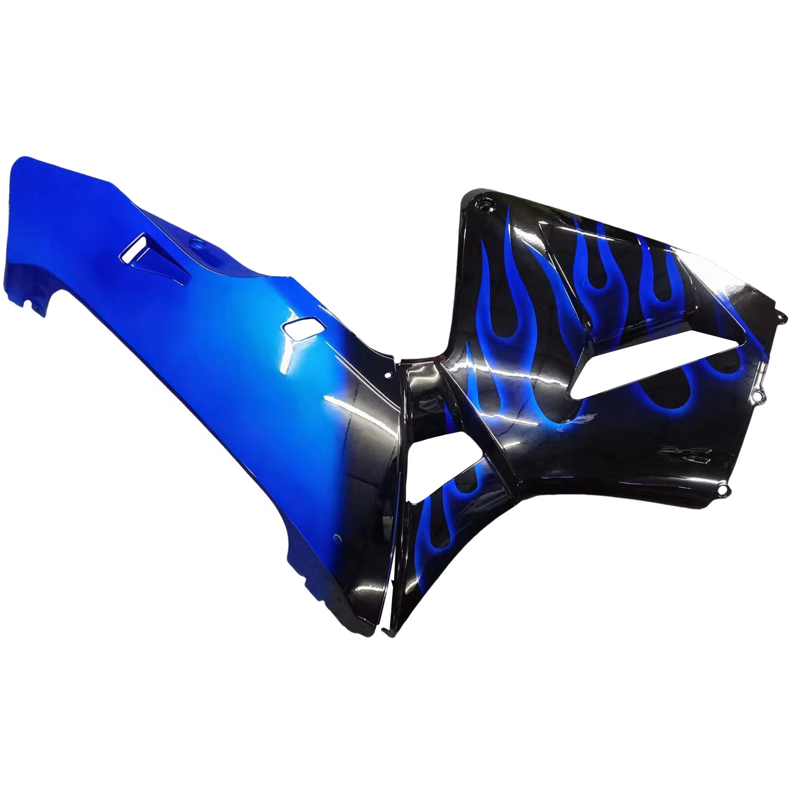 Amotopart 2005-2006 Honda CBR600RR Kit de carenado negro y azul