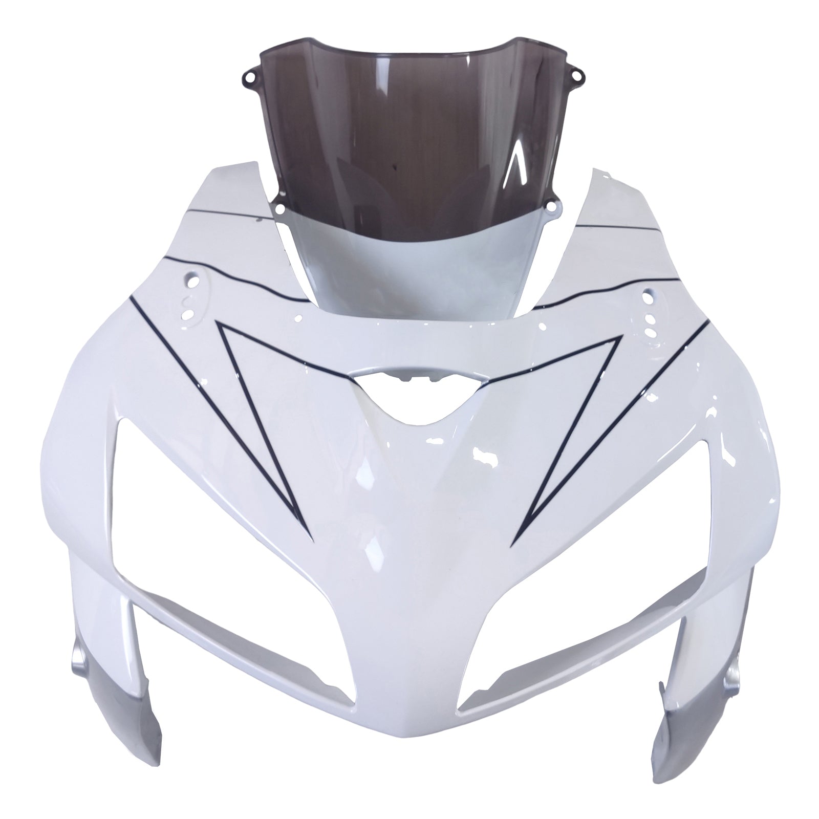 Amotopart 2005 2006 Honda CBR600RR White&Sliver Fairing Kit