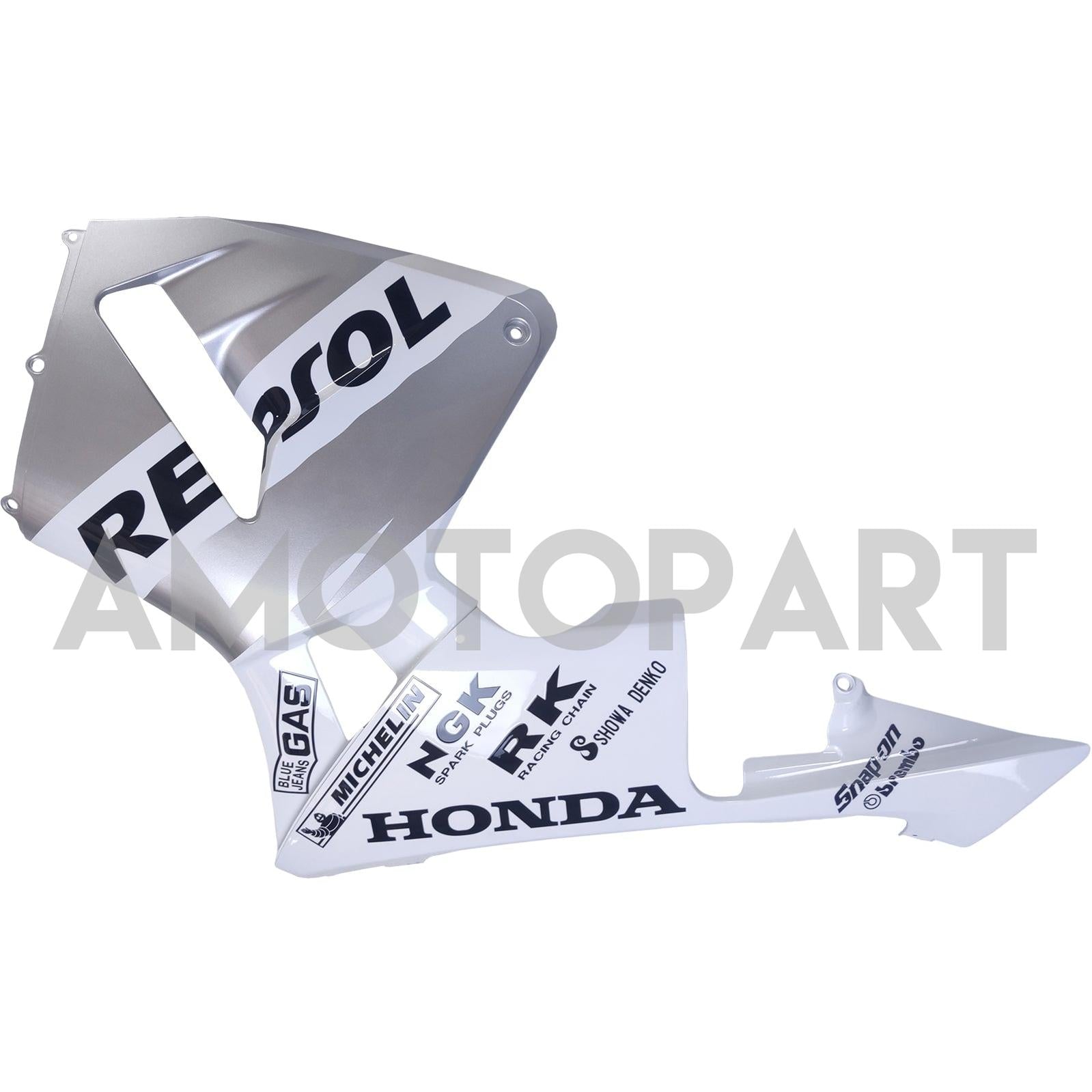 Amotopart 2005 2006 Honda CBR600RR White&Sliver Fairing Kit