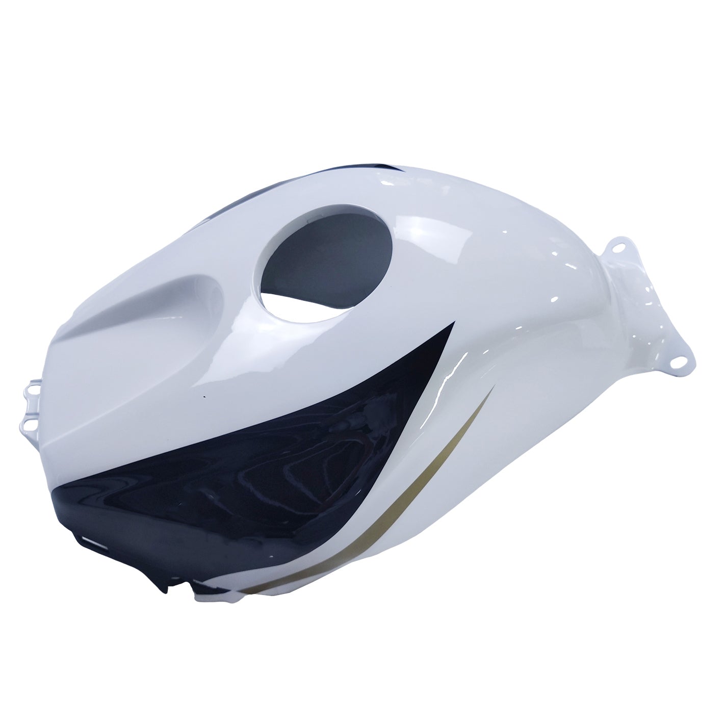 Amotopart 2005 2006 ホンダ CBR600RR ゴールド&ホワイト フェアリングキット