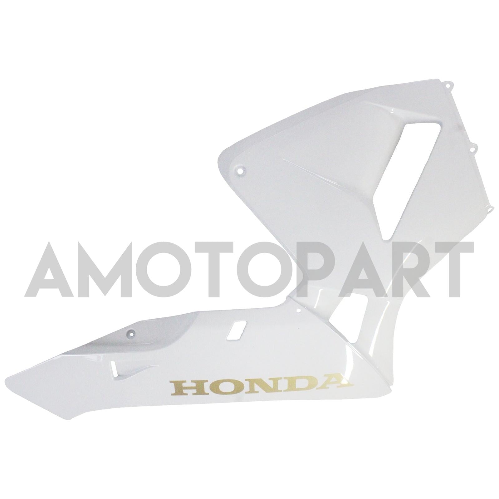 Amotopart 2005 2006 Honda CBR600RR White&Gold Fairing Kit