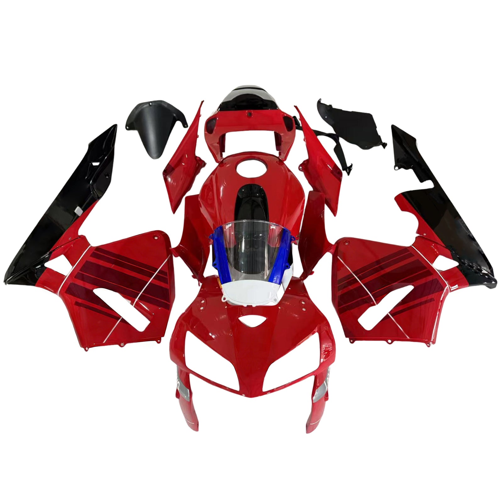 Amotopart 2005-2006 Honda CBR600RR Red Black Fairing Kit
