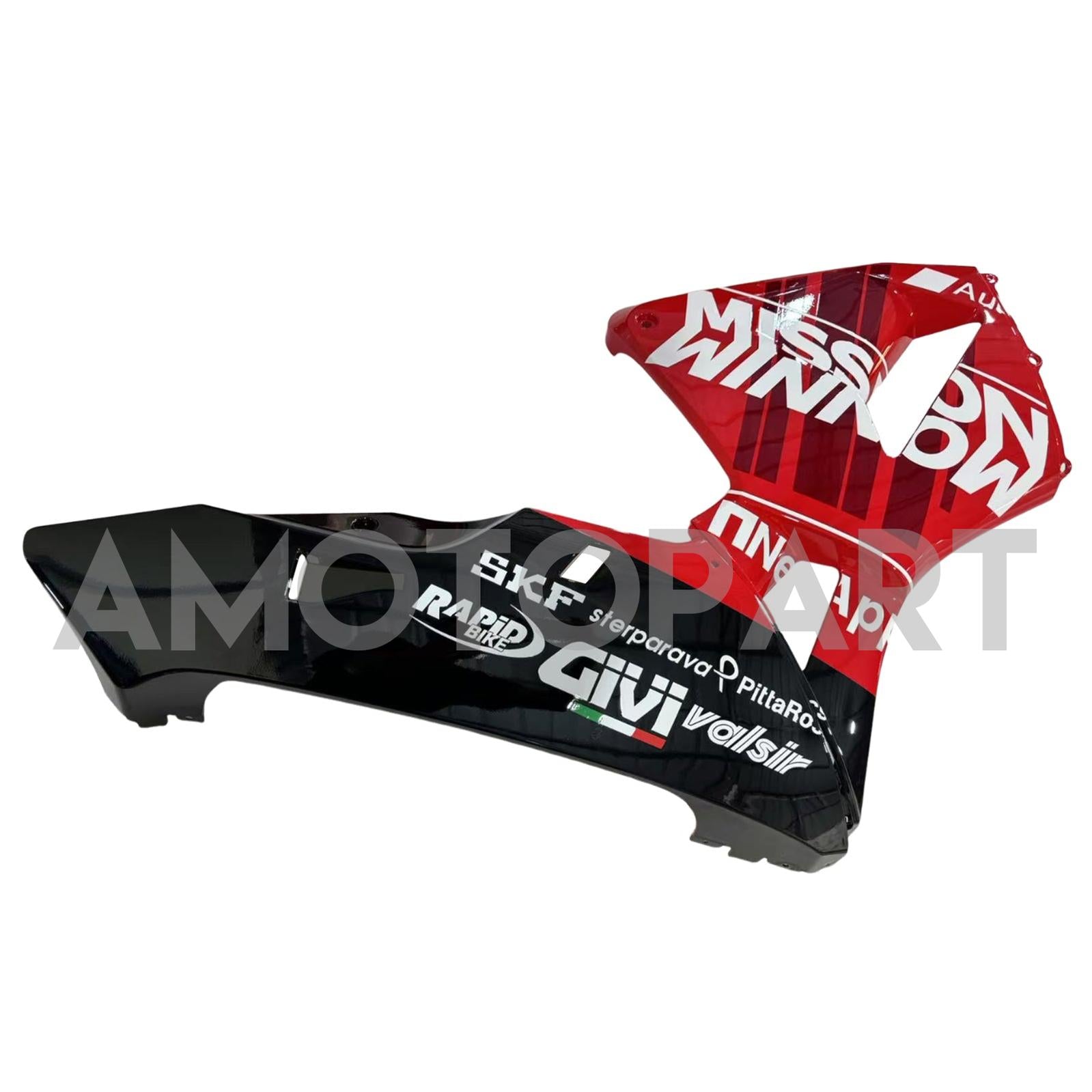 Amotopart 2005-2006 Honda CBR600RR Red Black with White Logo Fairing Kit