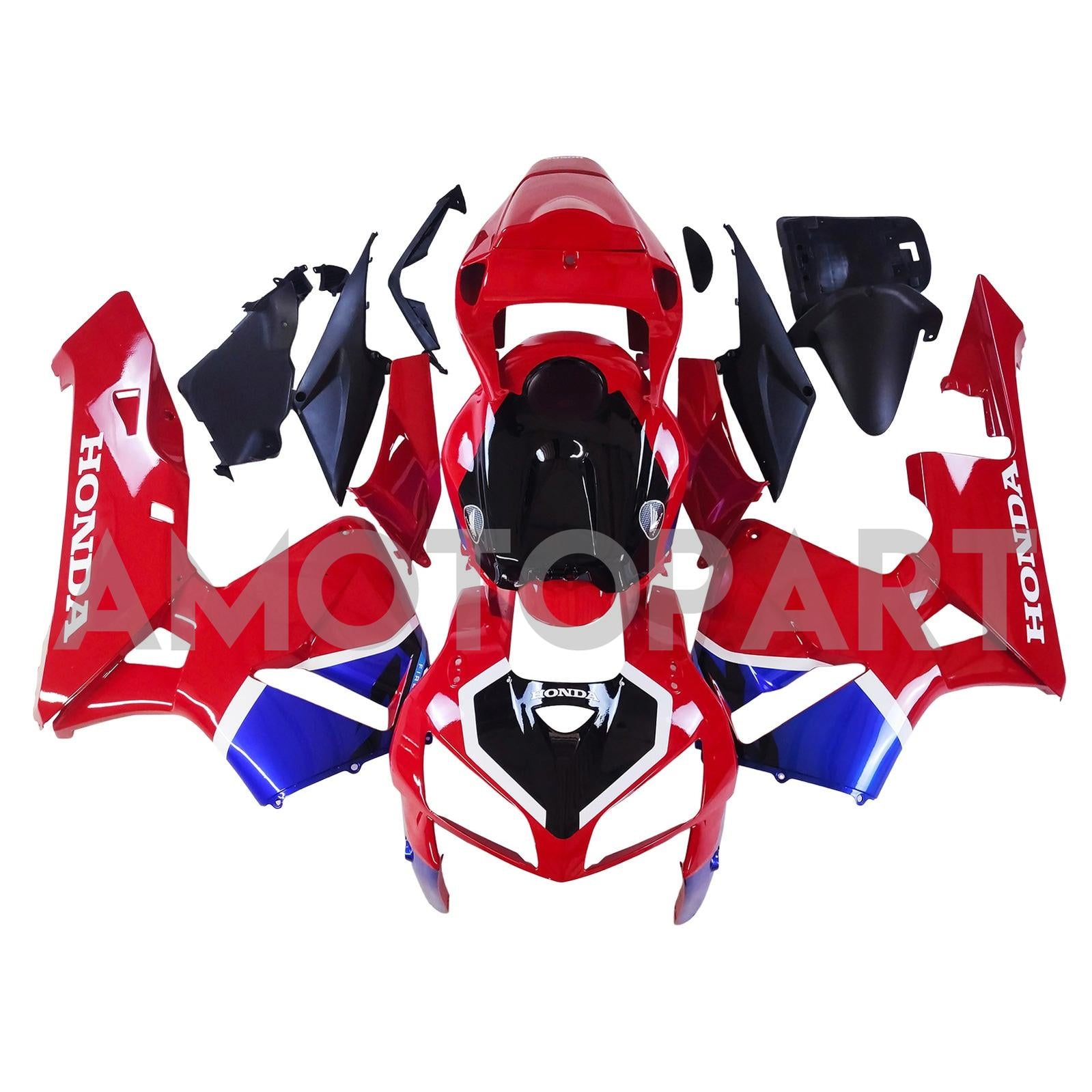 Amotopart 2005-2006 Honda CBR600RR Red Blue Fairing Kit
