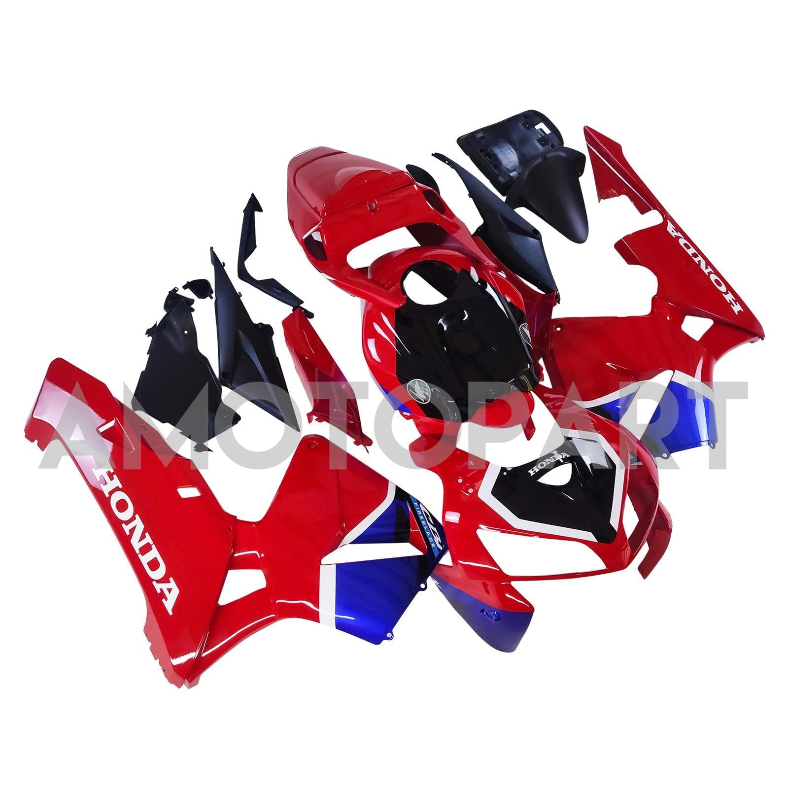 Amotopart 2005-2006 Honda CBR600RR Red Blue Fairing Kit
