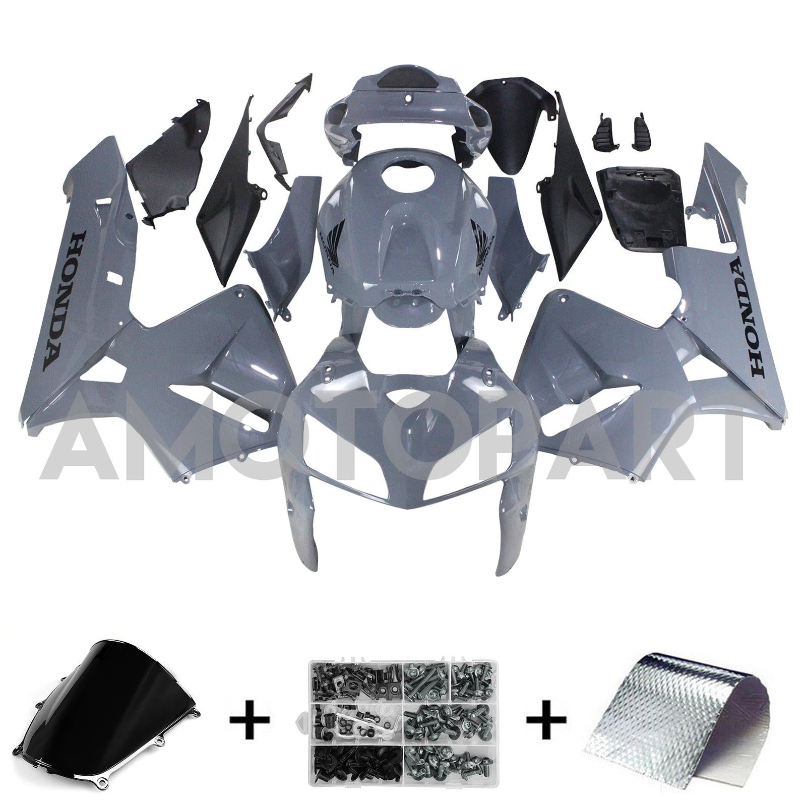 Amotopart 2005-2006 Honda CBR600RR Grey Fairing Kit