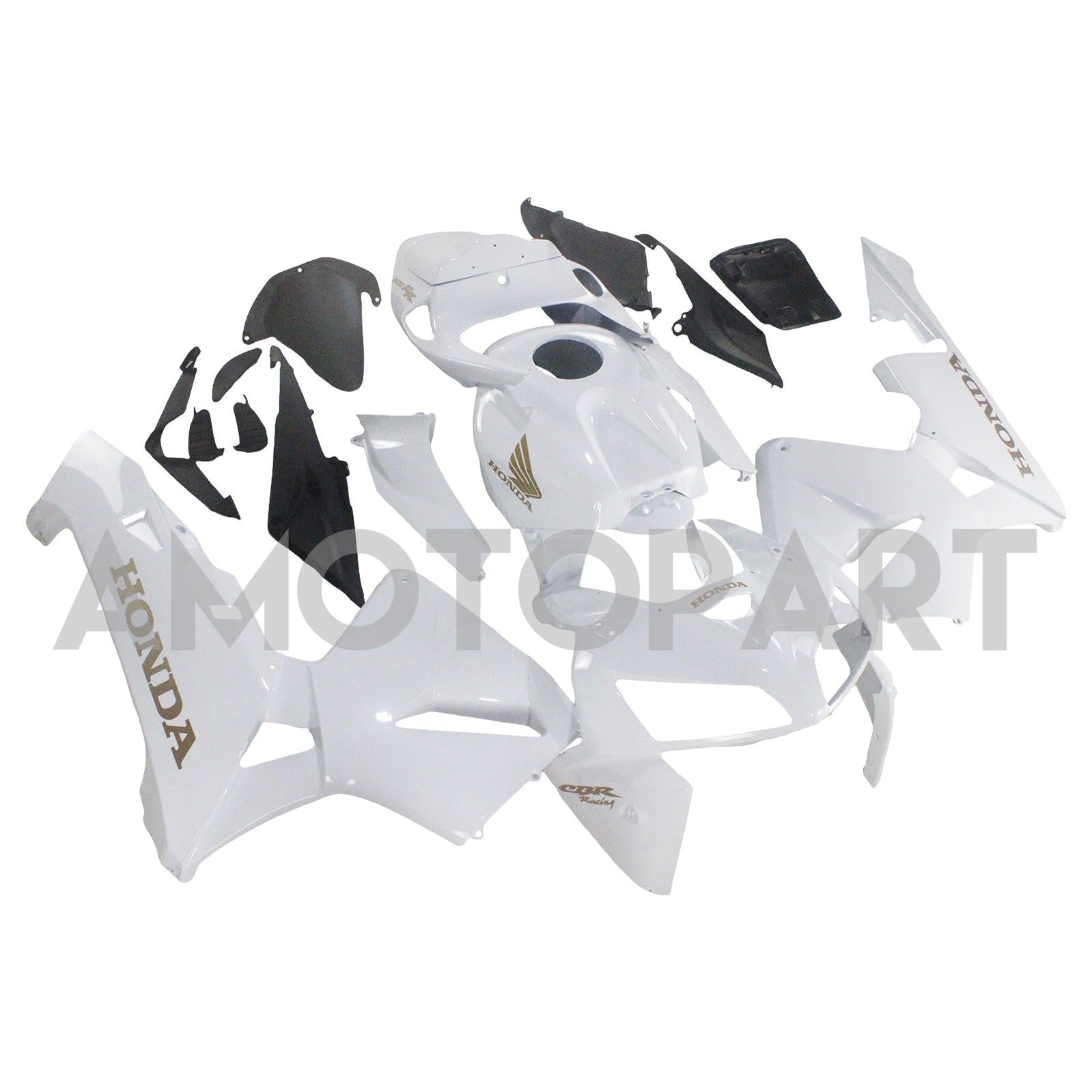 Amotopart 2005-2006 Honda CBR600RR White Fairing Kit