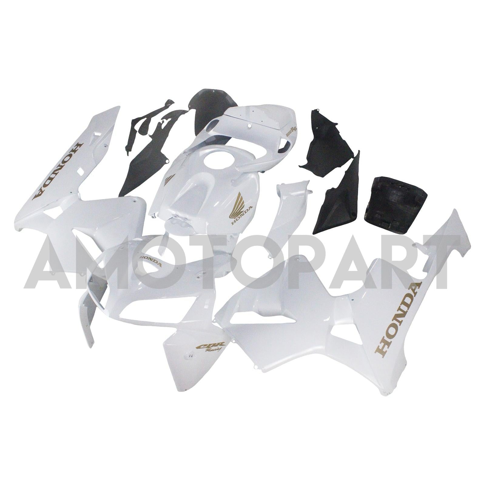 Amotopart 2005-2006 Honda CBR600RR White Fairing Kit