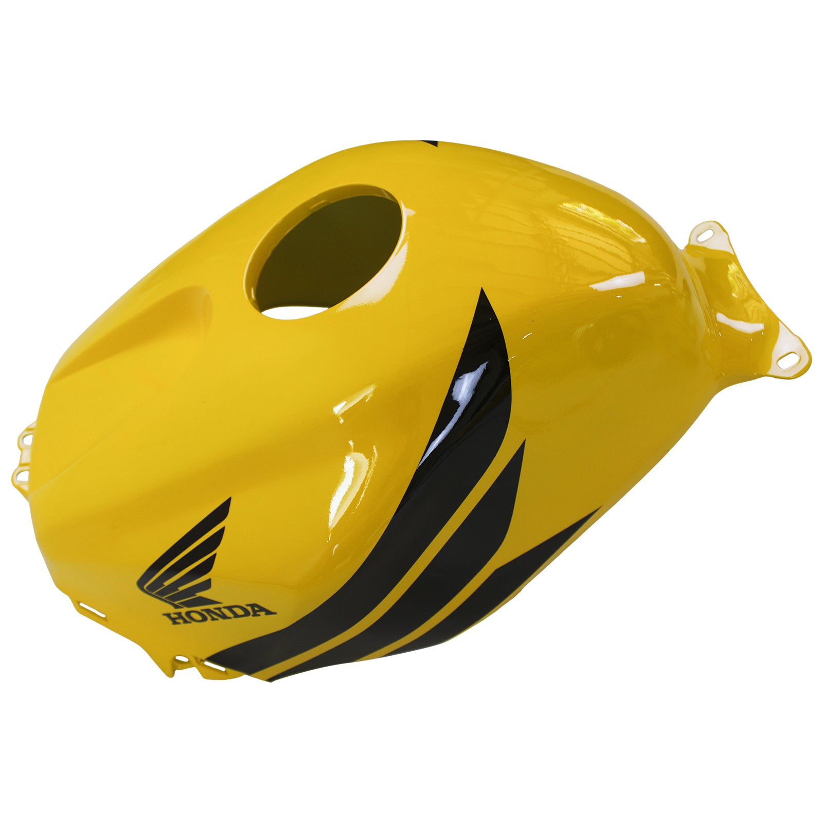Amotopart 2005-2006 Honda CBR600RR Yellow Black Fairing Zestaw