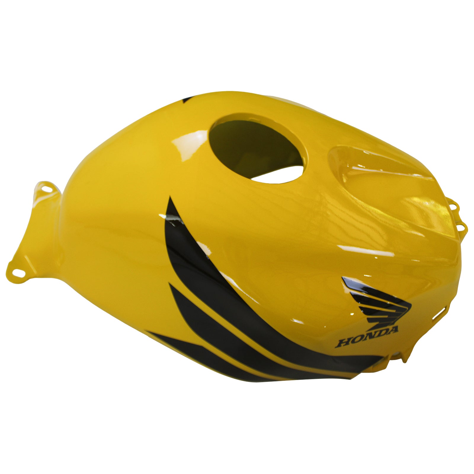 Amotopart 2005-2006 Honda CBR600RR Yellow Black Fairing Zestaw