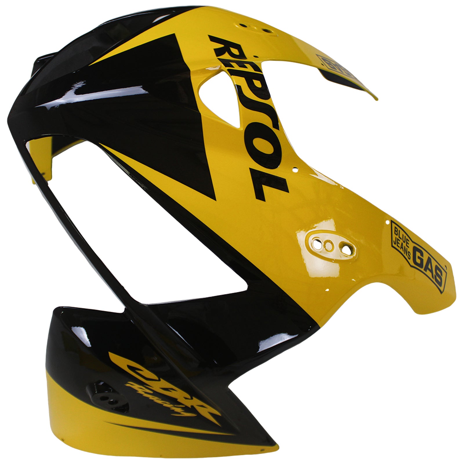 Amotopart 2005-2006 Honda CBR600RR Yellow Black Fairing Zestaw