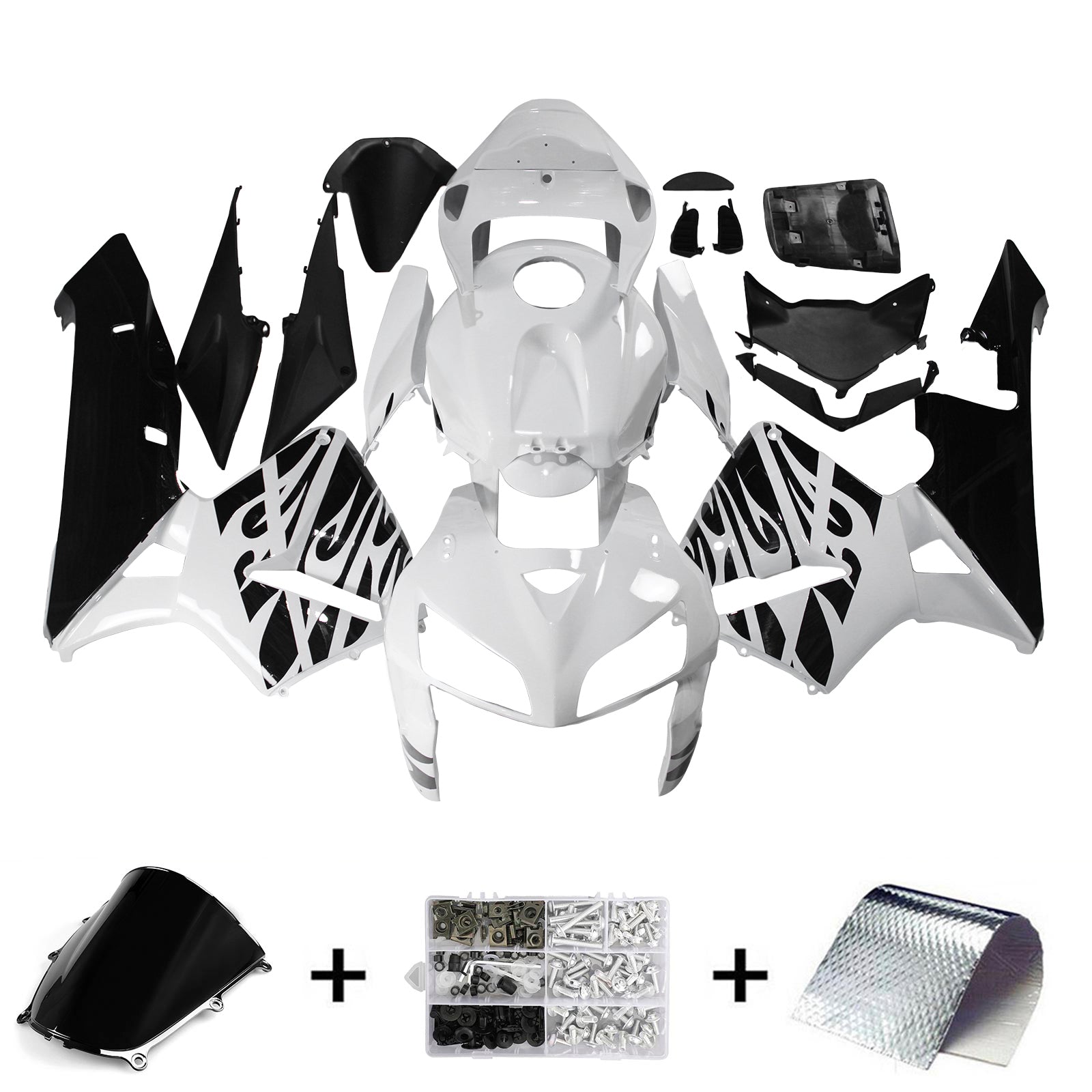 AMOTOPART 2005-2006 Honda CBR600RR VIT Black Fairing Kit