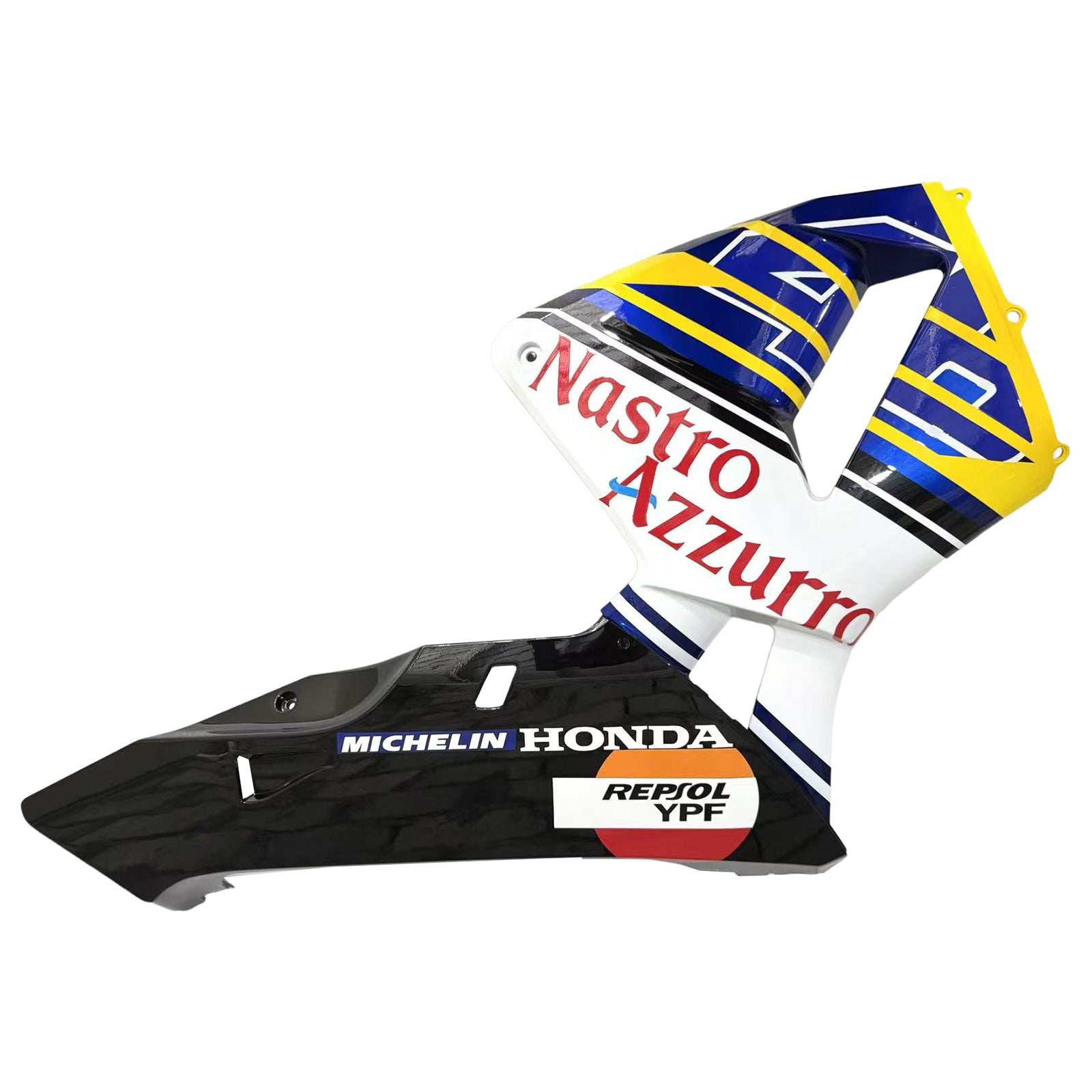 Amotopart 2005-2006 Honda CBR600RR Yellow Blue Fairing Kit