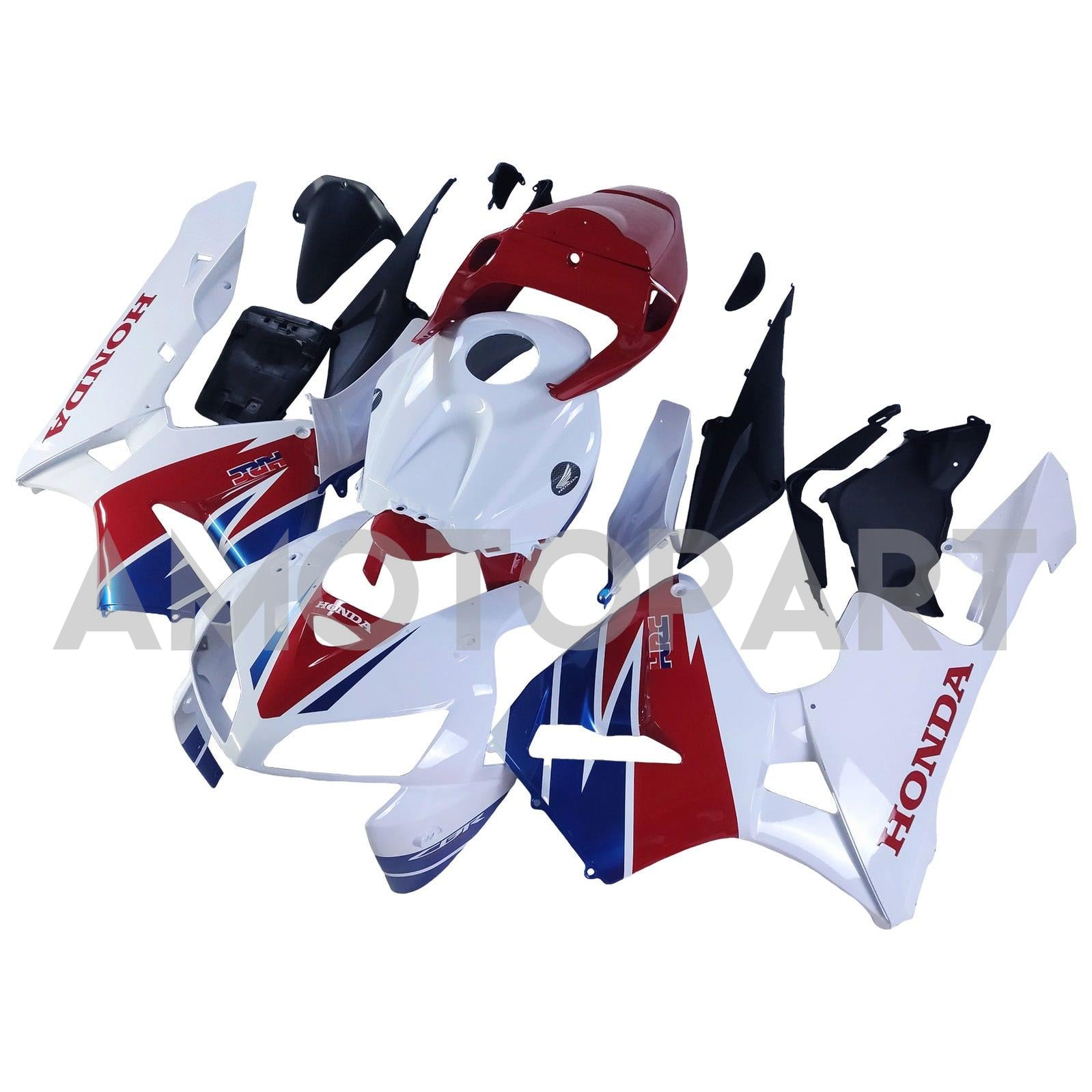 Amotopart 2005-2006 Honda CBR600RR Red Blue White Fairing Kit