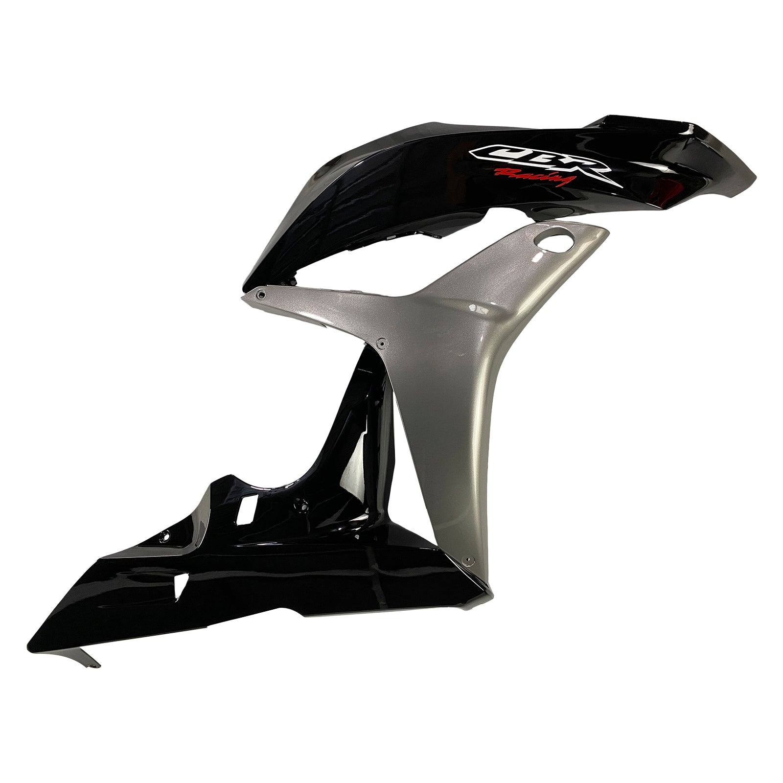 Carénage Amotopart pour Honda CBR600 2007-2008, noir brillant&Kit gris