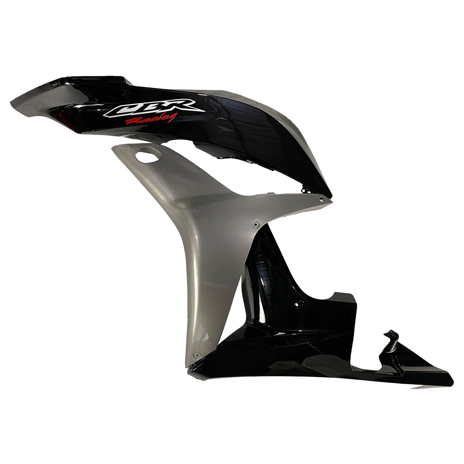 Carénage Amotopart pour Honda CBR600 2007-2008, noir brillant&Kit gris