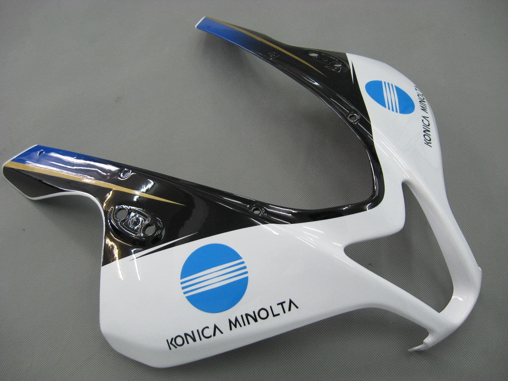 Amotopart 2007-2008 Honda CBR600RR Kit de carenado blanco y azul
