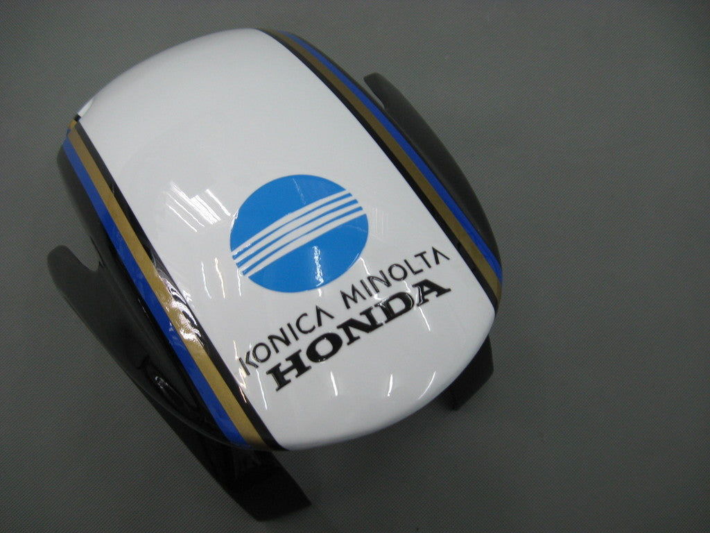 Amotopart 2007-2008 Honda CBR600RR Kit de carenado blanco y azul