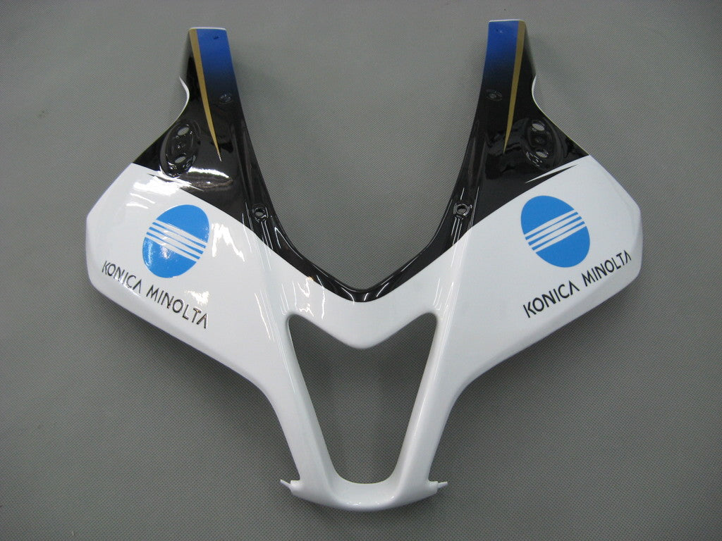 Amotopart 2007-2008 Honda CBR600RR Kit de carenado blanco y azul