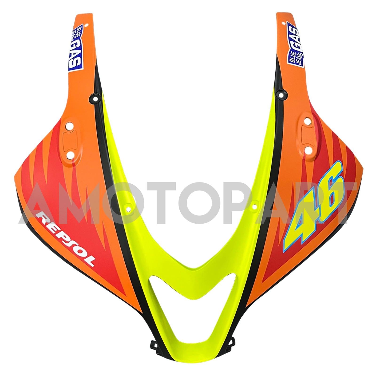 Amotopart 2007-2008 ホンダ CBR600RR ブラック&オレンジ フェアリングキット