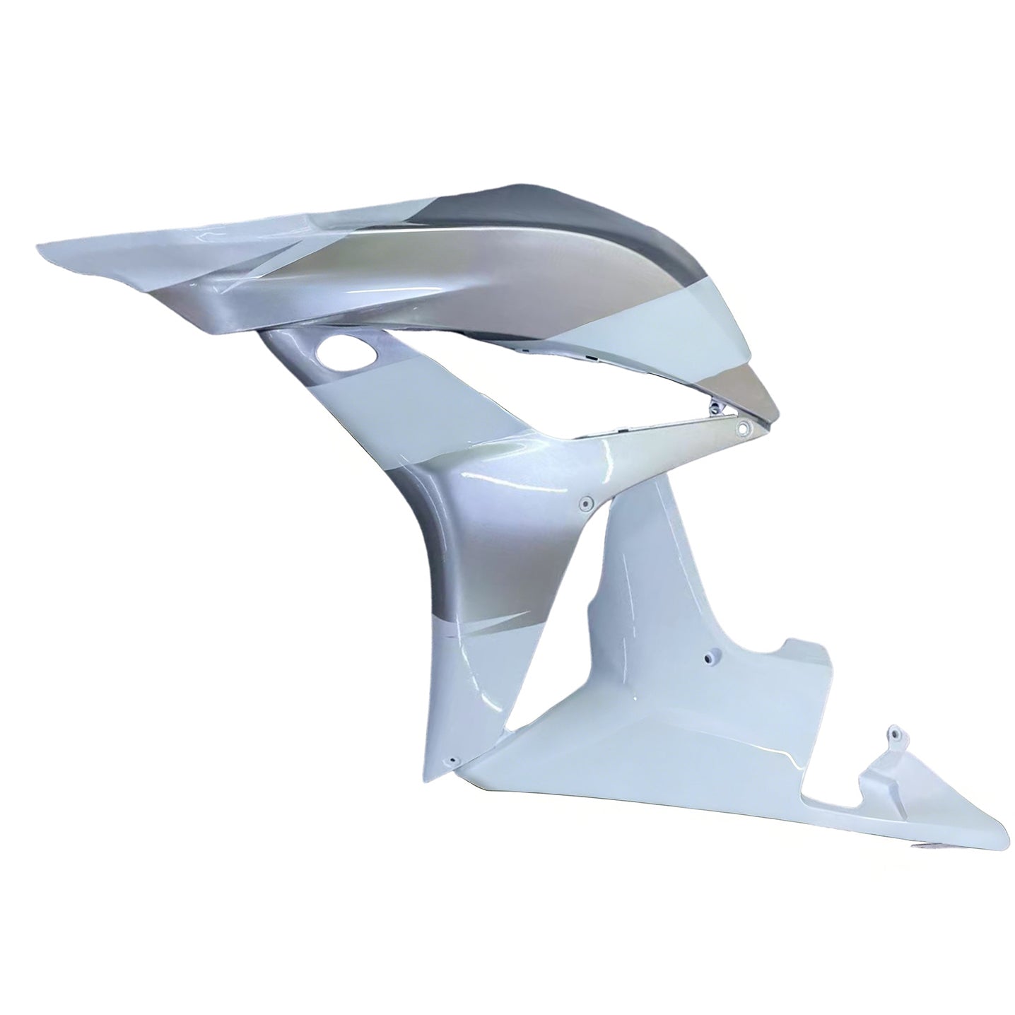 Amotopart 2007-2008 Honda CBR600RR White Silver Fairing Kit
