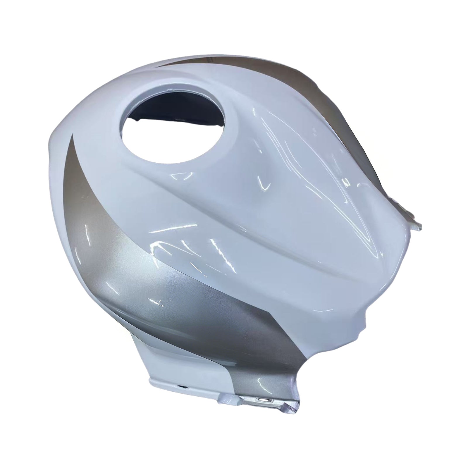 Amotopart 2007-2008 Honda CBR600RR White Silver Fairing Kit