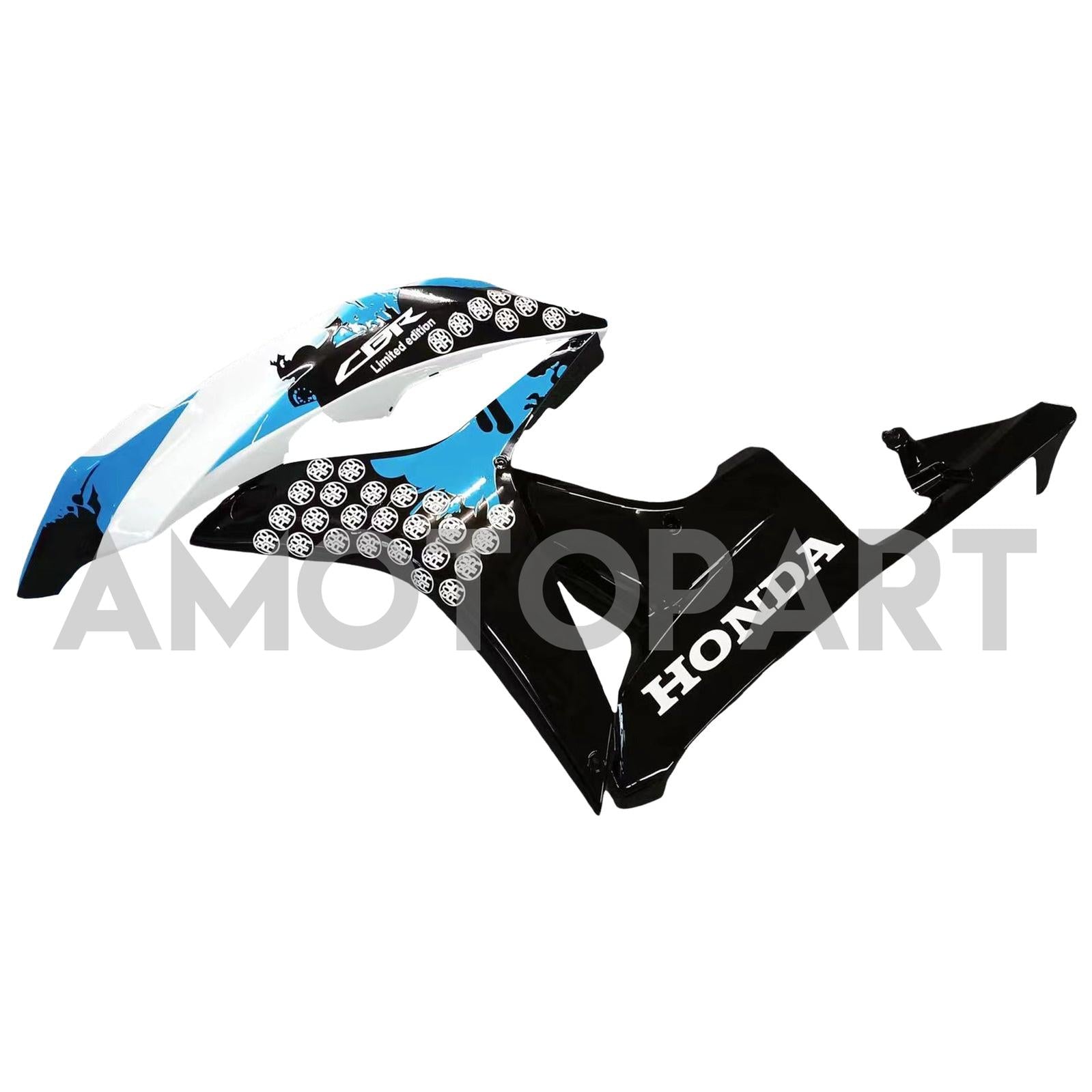 Amotopart 2007-2008 Honda CBR600RR Blue&Black Spot Fairing Kit