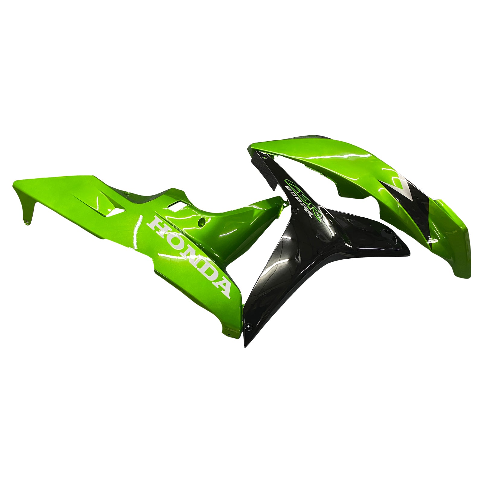 Amotopart 2007-2008 Honda CBR600 KIT de carenado verde y negro