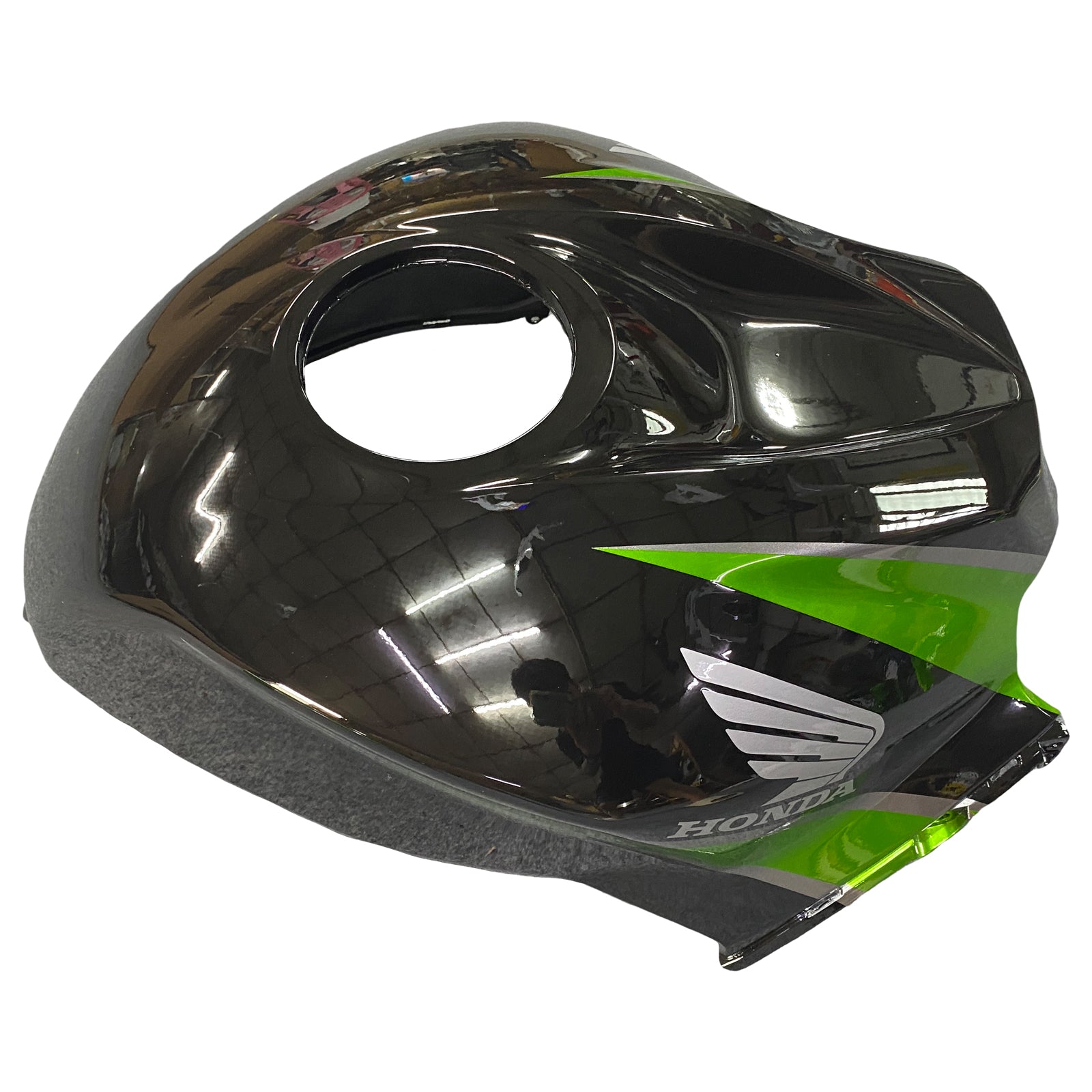 Amotopart 2007-2008 Honda CBR600 KIT de carenado verde y negro