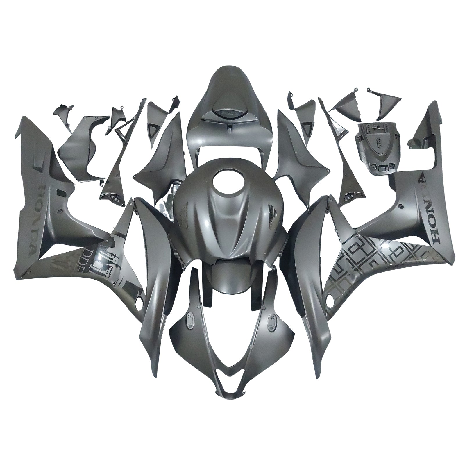 Amotopart 2007-2008 ホンダ CBR600 フェアリング ブラック キット