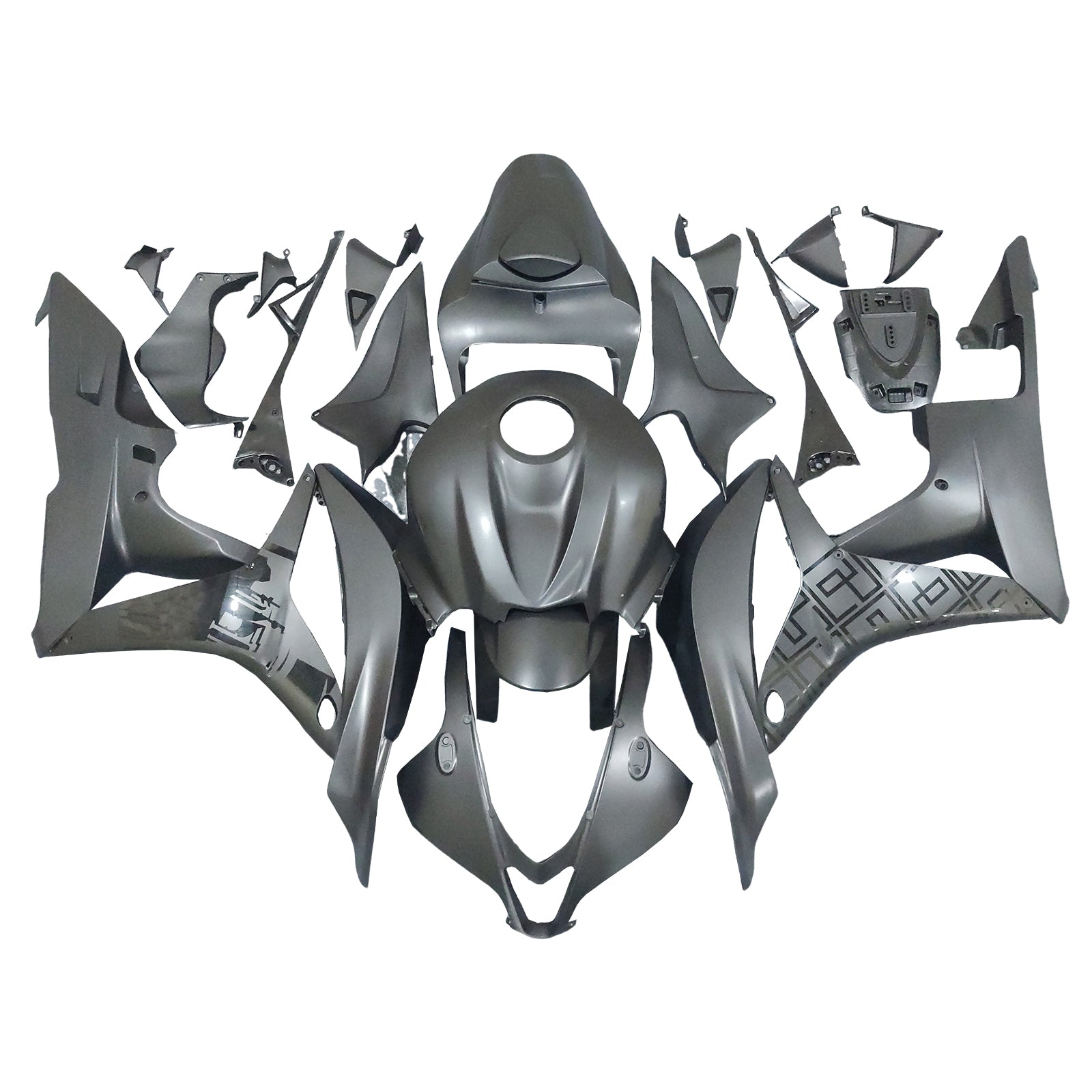 Amotopart 2007-2008 Honda CBR600 Fairing BLACK KIt