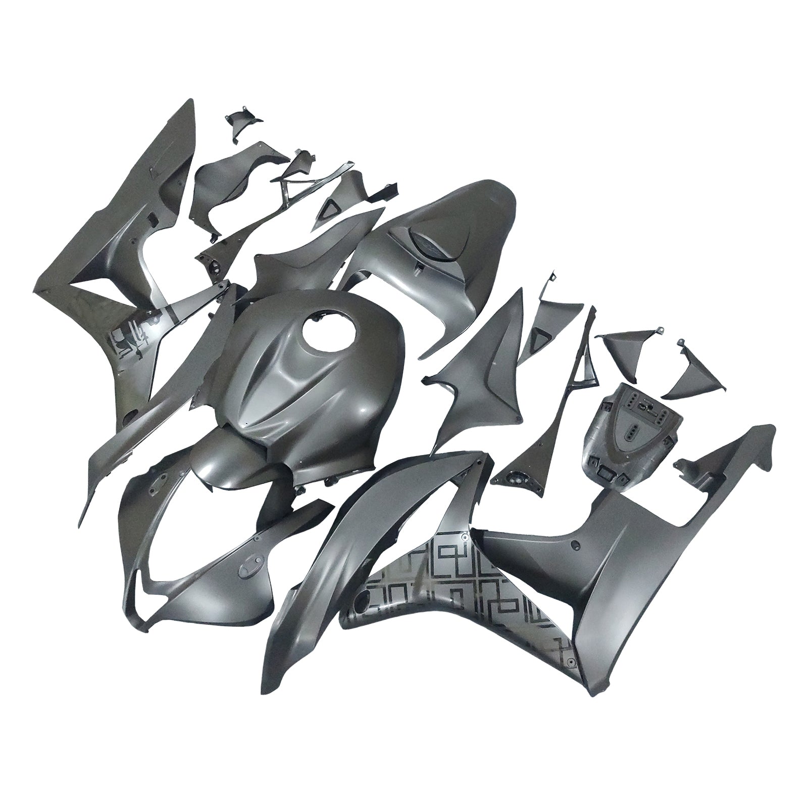 Amotopart 2007-2008 Honda CBR600 Fairing BLACK KIt