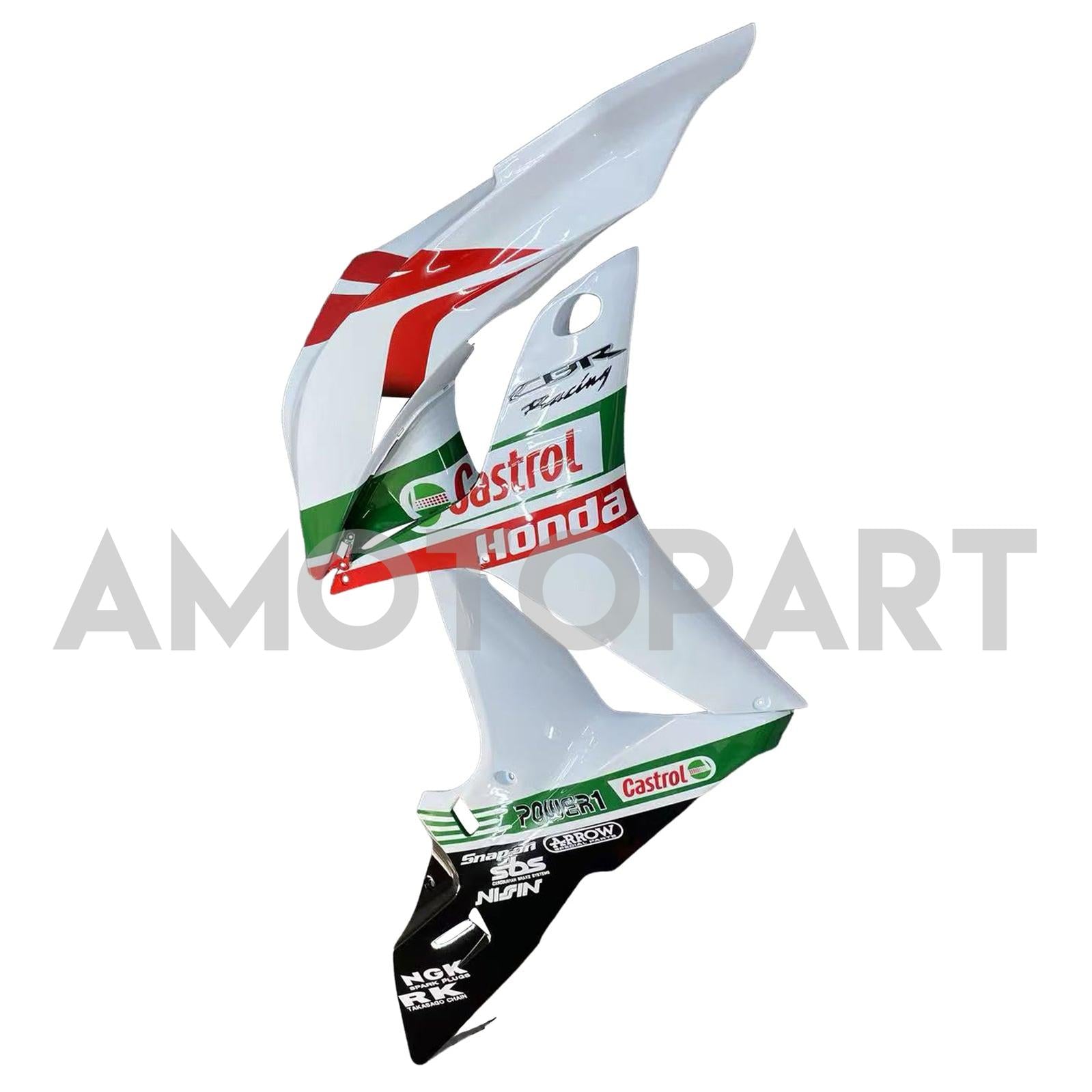 Amotopart 2007-2008 Honda CBR600 Fairing Multi White Kit