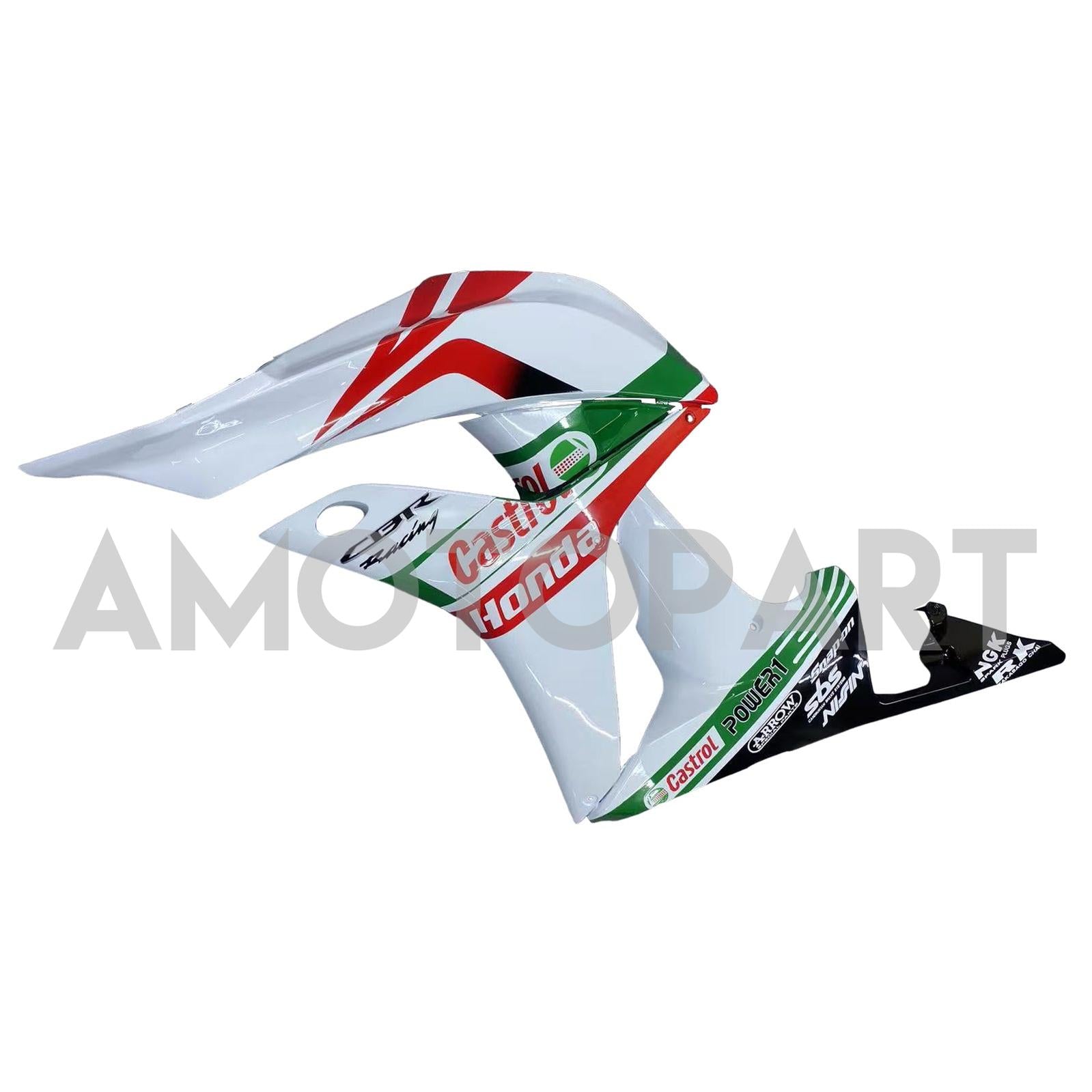Amotopart 2007-2008 Honda CBR600 Fairing Multi White Kit