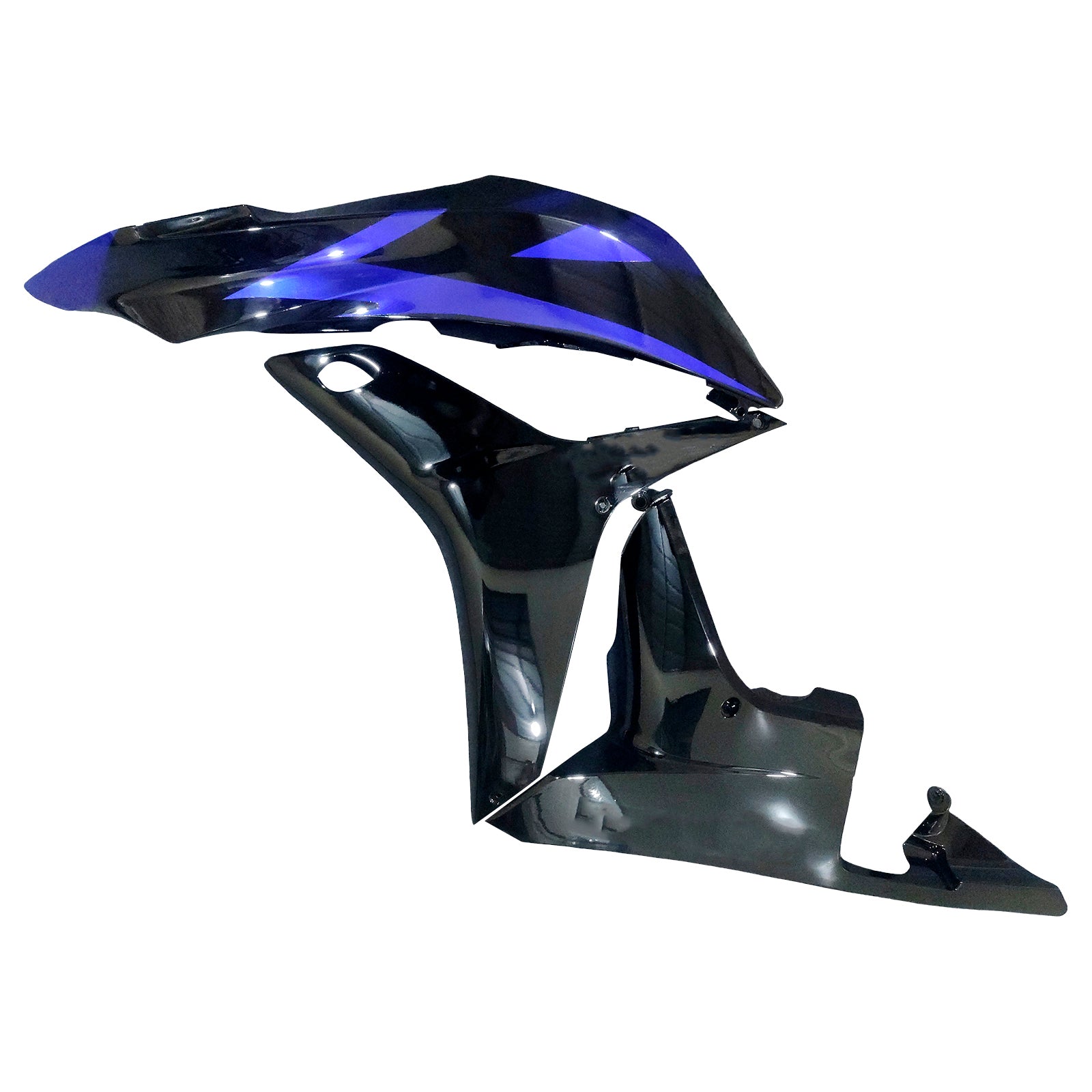 Amotopart 2007-2008 Honda CBR600RR Black Blue Fairing Kit