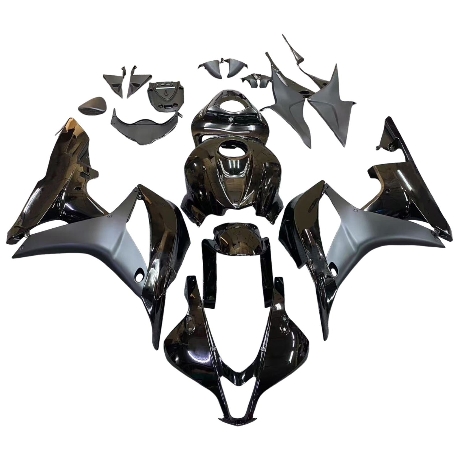 Amotopart 2007-2008 Honda CBR600RR Black Fairing Kit