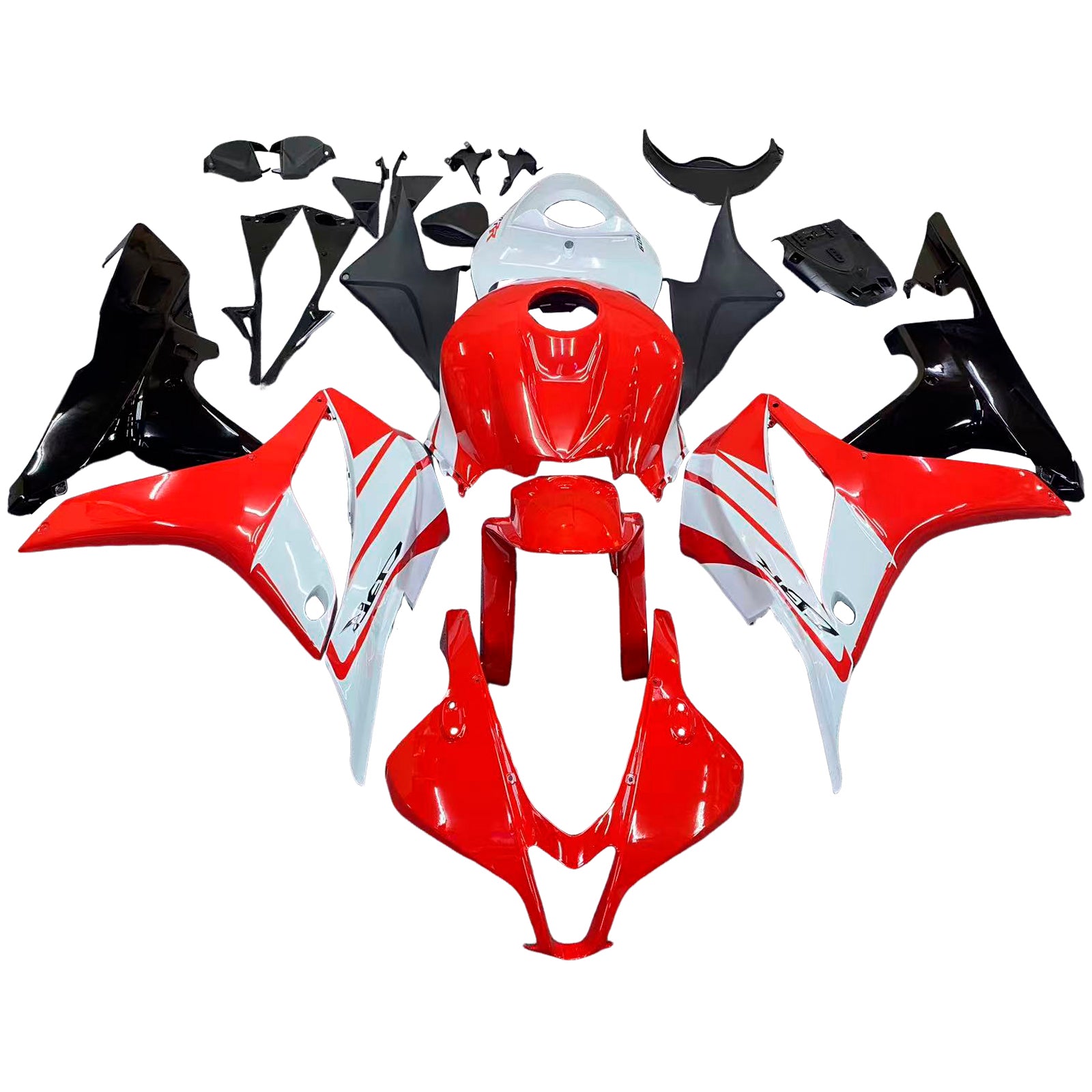 Amotopart 2007-2008 Honda CBR600RR Red White Abzugskit